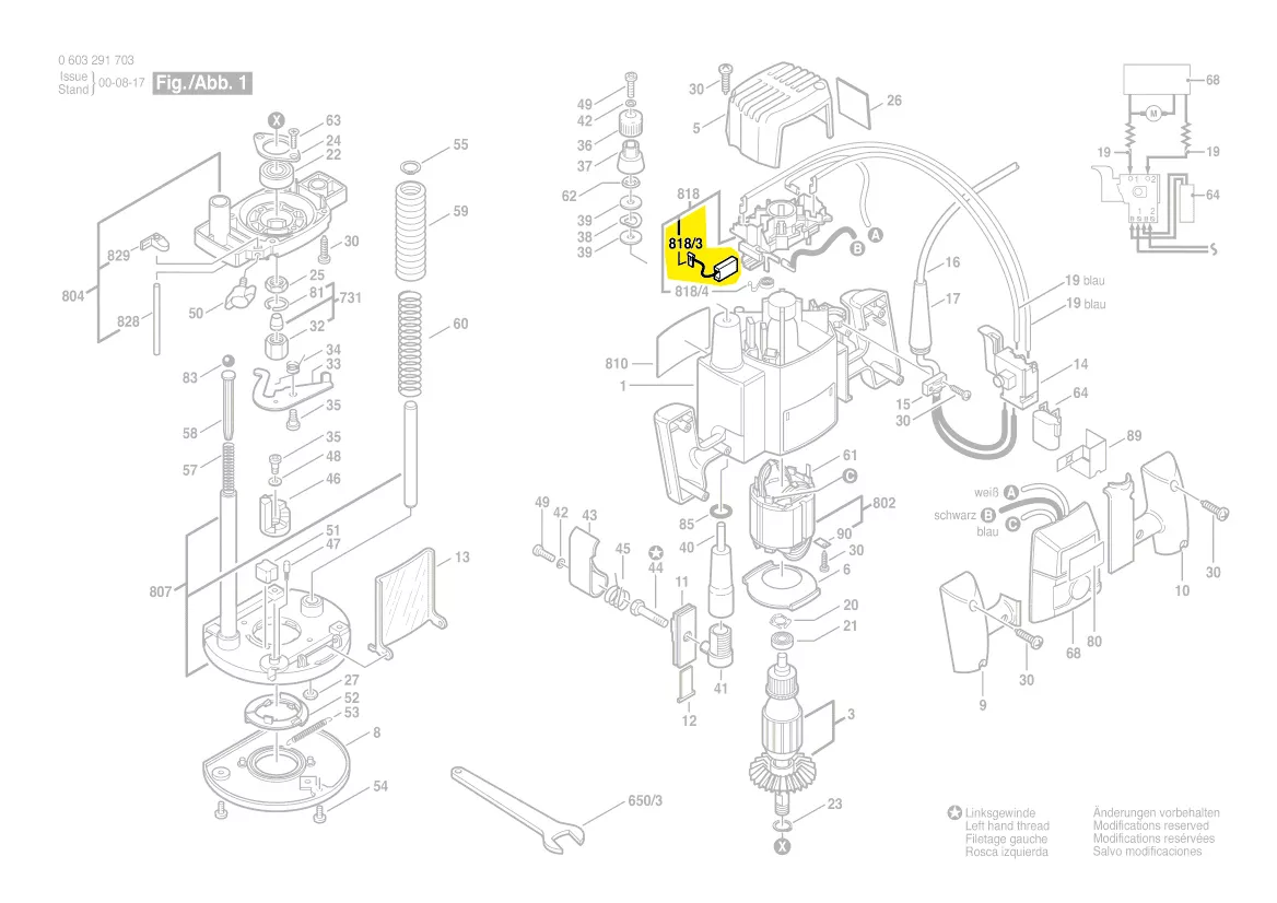 Balais charbon 3 604 321 513 BOSCH
